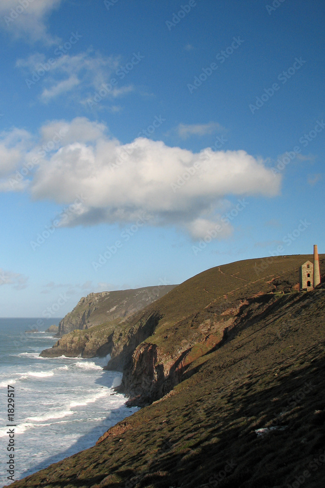 view of the cornish coast