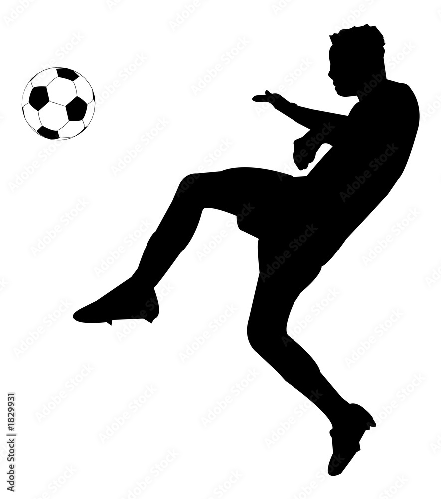 soccer silhouettes
