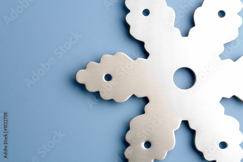 snowflake on blue