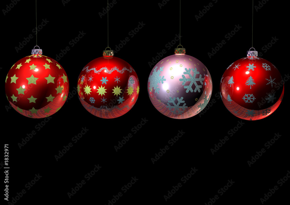 Obraz premium weihnachtskugeln