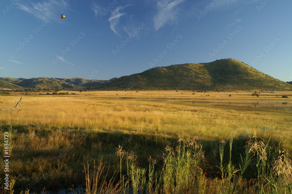 Fototapete mit Afrikanische Steppe mit weitem Horizont #1834723