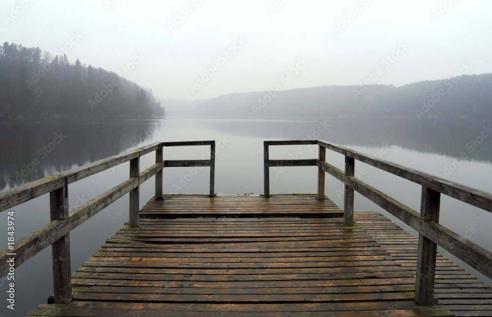 pier on the lake