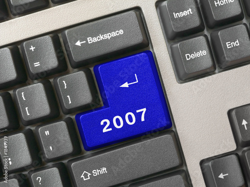 keyboard -  blue key 2007