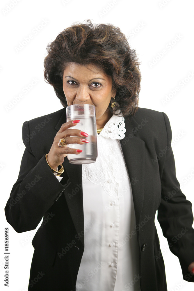 indian woman - drinking water