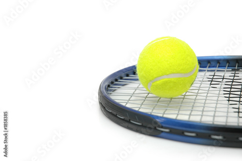 tennis and balls isolated on the white © Elnur