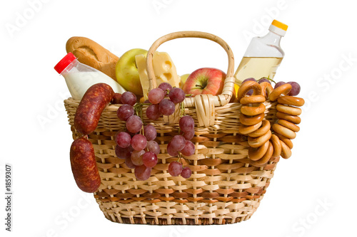 basket with food photo