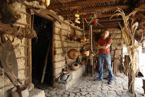 the man in the ancient indian house