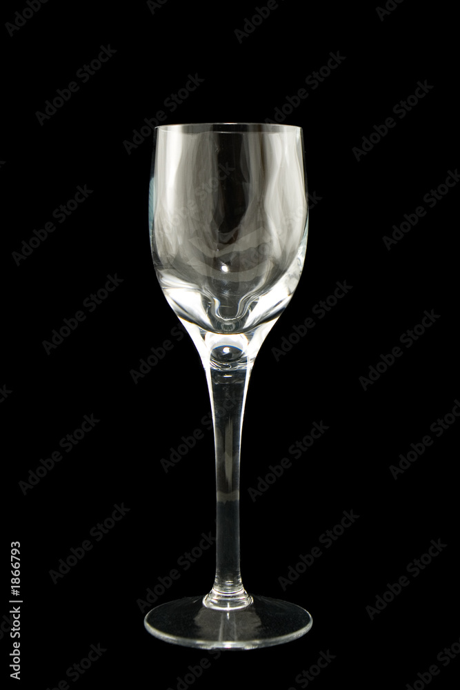 sherry glass on black sherry glass on black