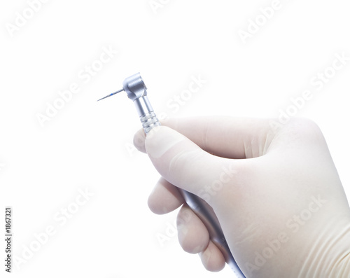 hand with a drill