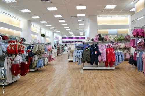 Foto child clothes shop