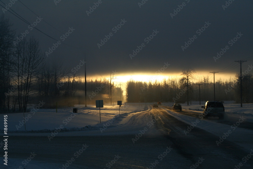 sunrise in alaska