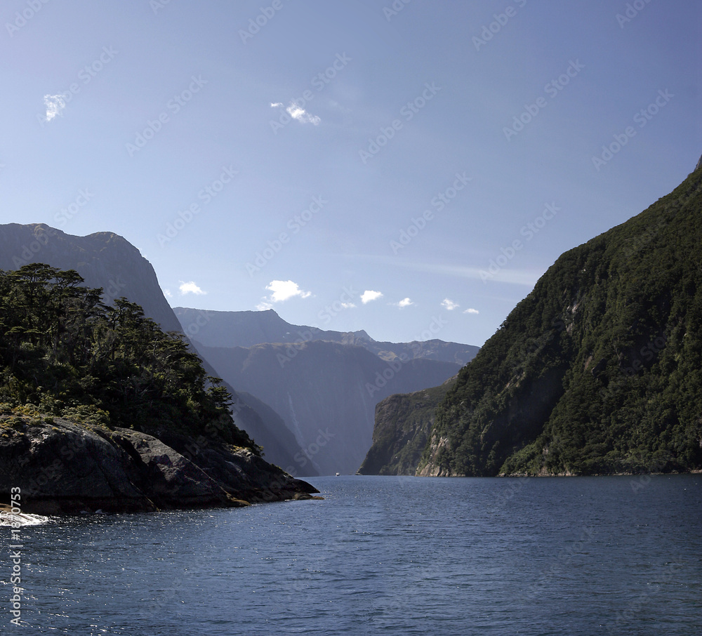 milford sound from the coast
