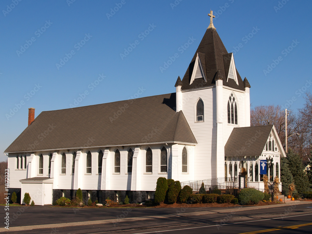 white village church
