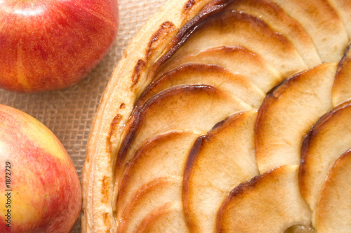 apple tart abstract