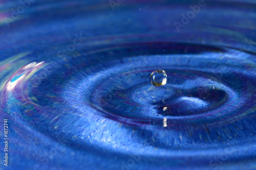 blue water drop