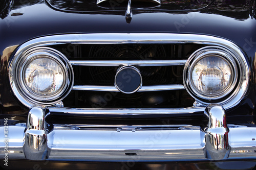 shiny black car