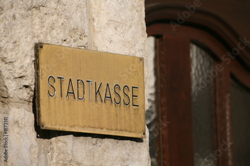 Obraz na płótnie stadtkasse w salonie