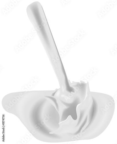 flowing milk