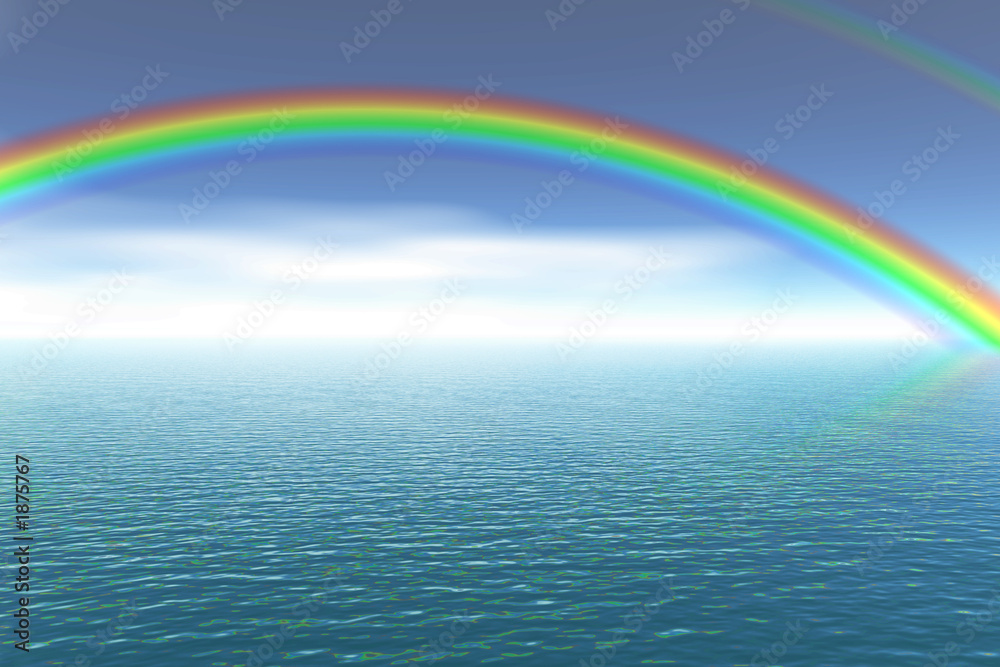 rainbow over ocean rainbow over ocean