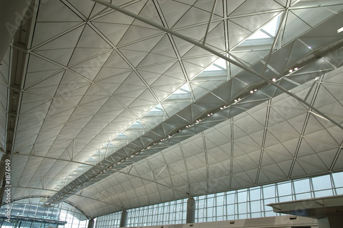 interior of modern international airport