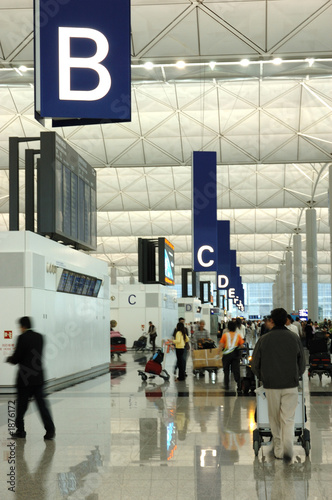 interior scene in airport