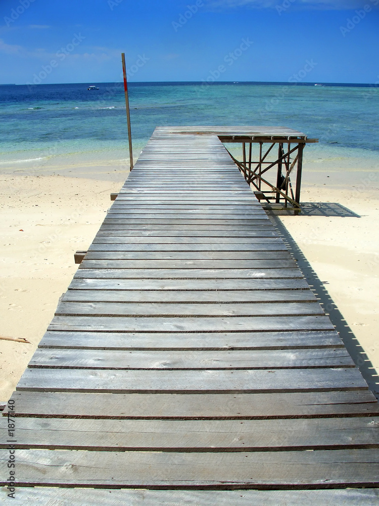 pier in sipadan island, sabah, malaysia pier in sipadan island, sabah, malaysia