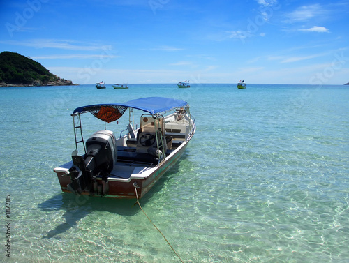 boat, perhentian islands, sabah, malaysia