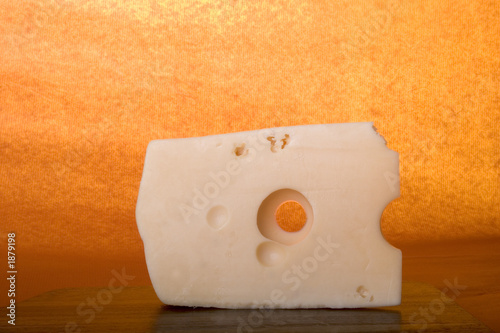 yellow cheese with yellow background