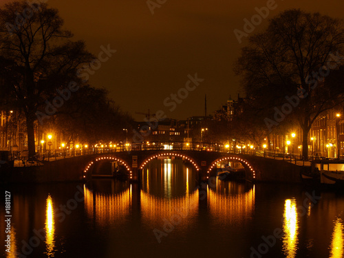 Photography canals of amsterdam by night