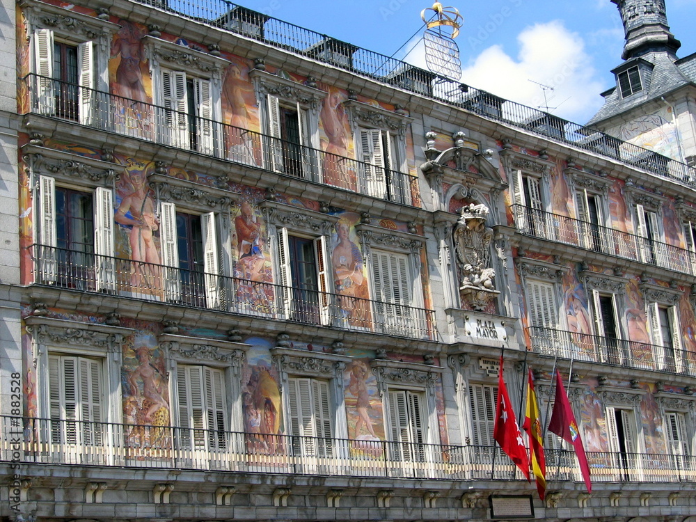 Obraz premium painted house in madrid