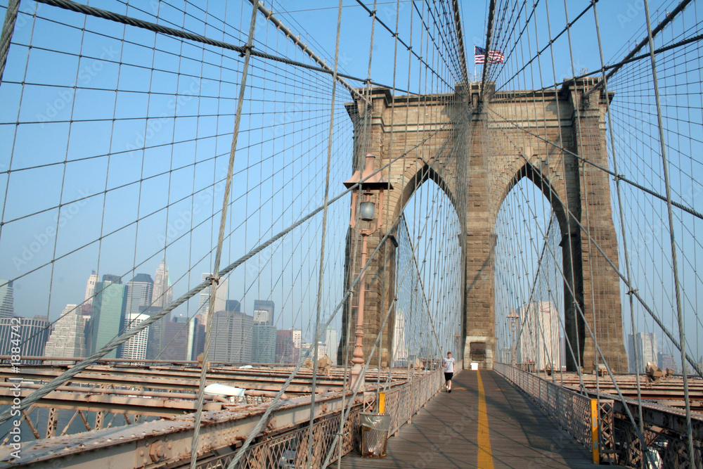 Fototapeta premium morning on brooklyn bridge