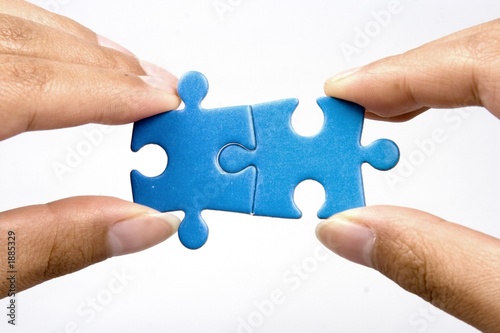 holding jigsaw puzzle