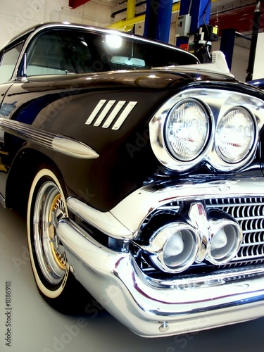 classic black 50s american car