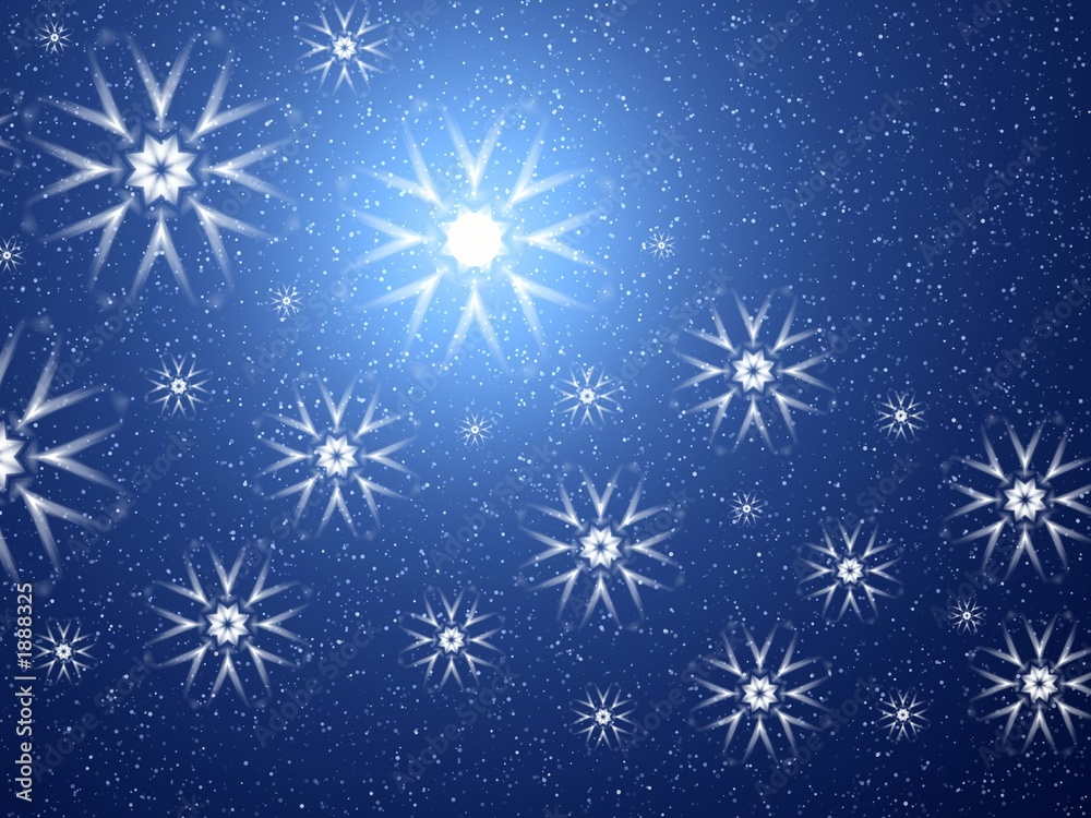 space snowflakes