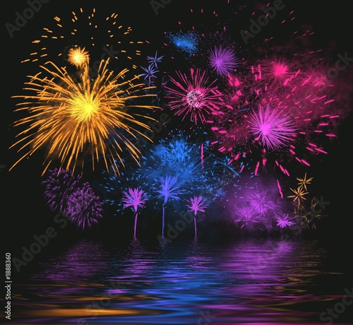 celebratory firework. illustration