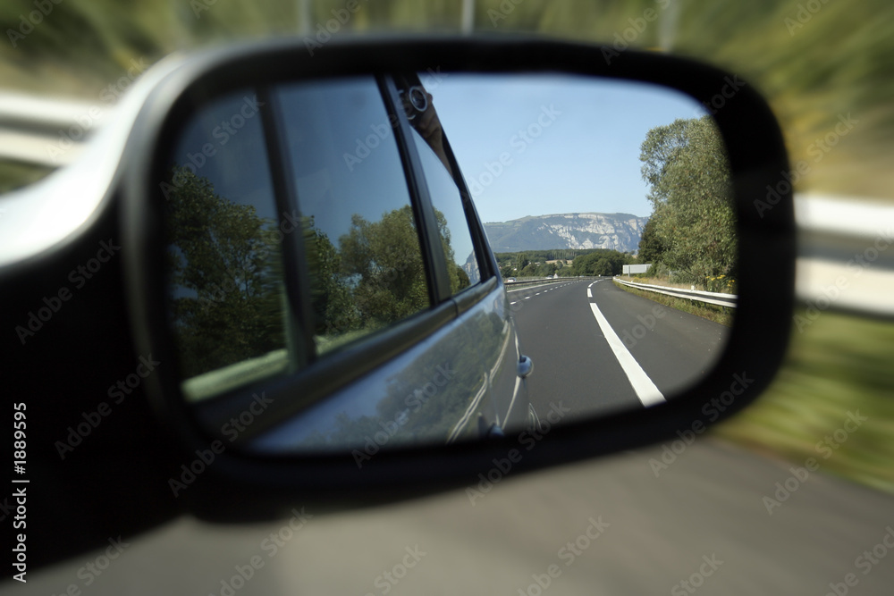rear road view - on an highway