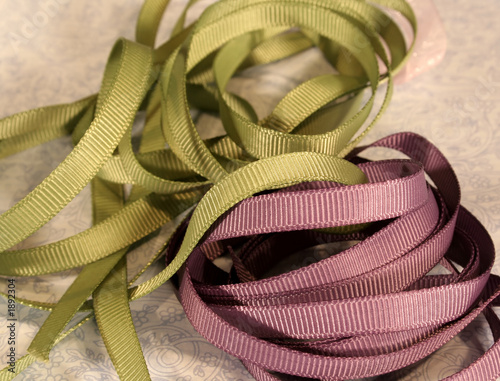 lavender and green ribbon photo