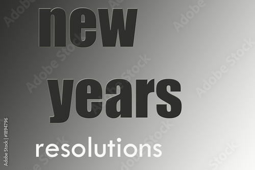 new years resolutions