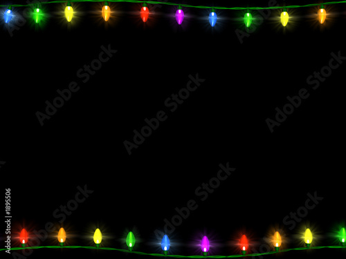 christmas lights border 1