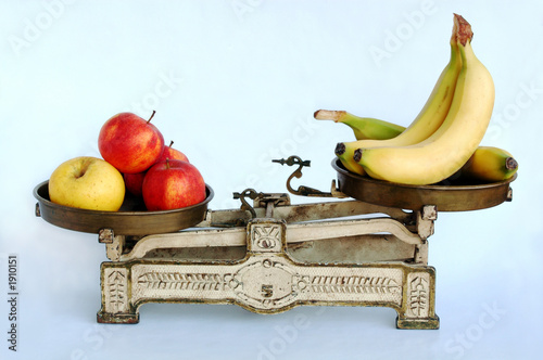 vitamins on weighing-machine
