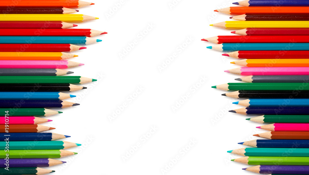 assortment of coloured pencils assortment of coloured pencils