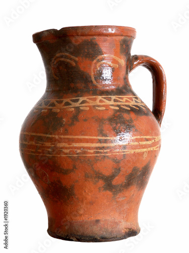 old clay pitcher