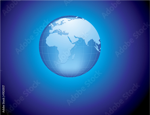 aqua globe - africa   europe