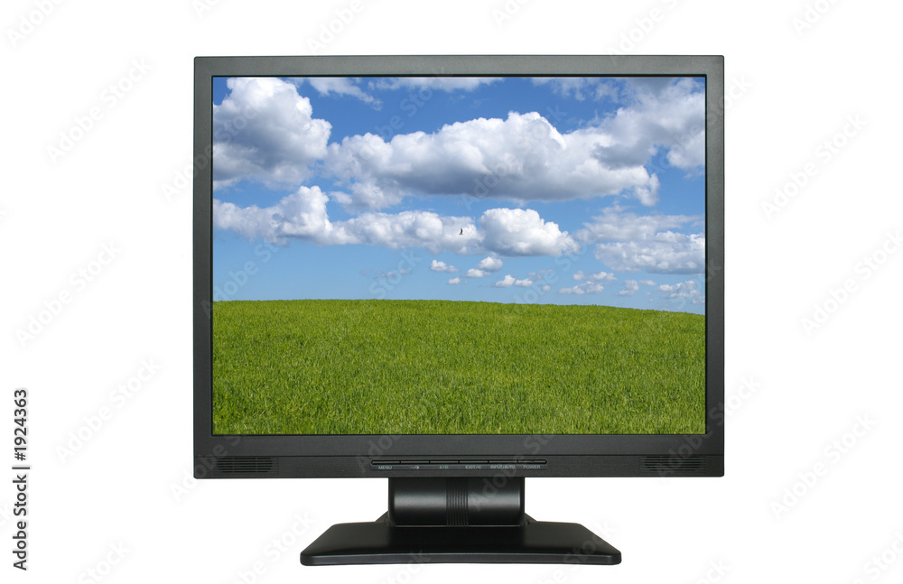 lcd screen with gorgeous landscape lcd screen with gorgeous landscape