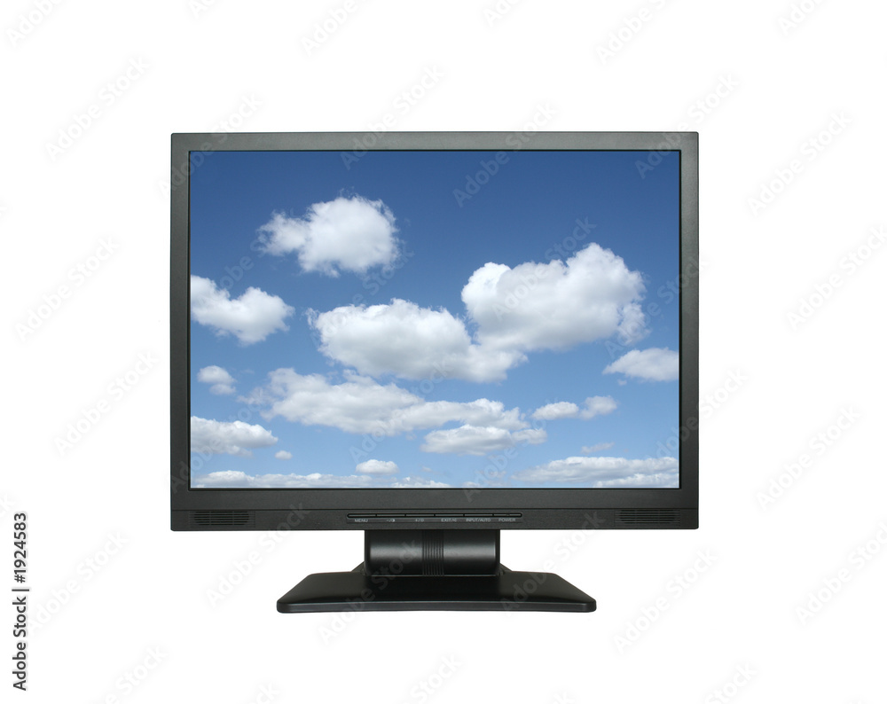 wide lcd with gorgeous sky wide lcd with gorgeous sky