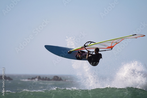 windsurfer jump