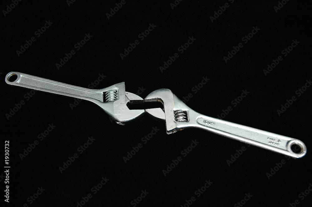 Obraz premium two adjustable spanners