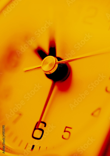 orange clock