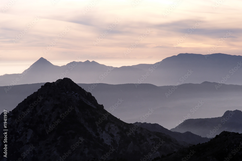 sierra nevada sunset