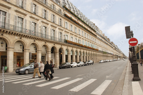Canvas Print streets of paris